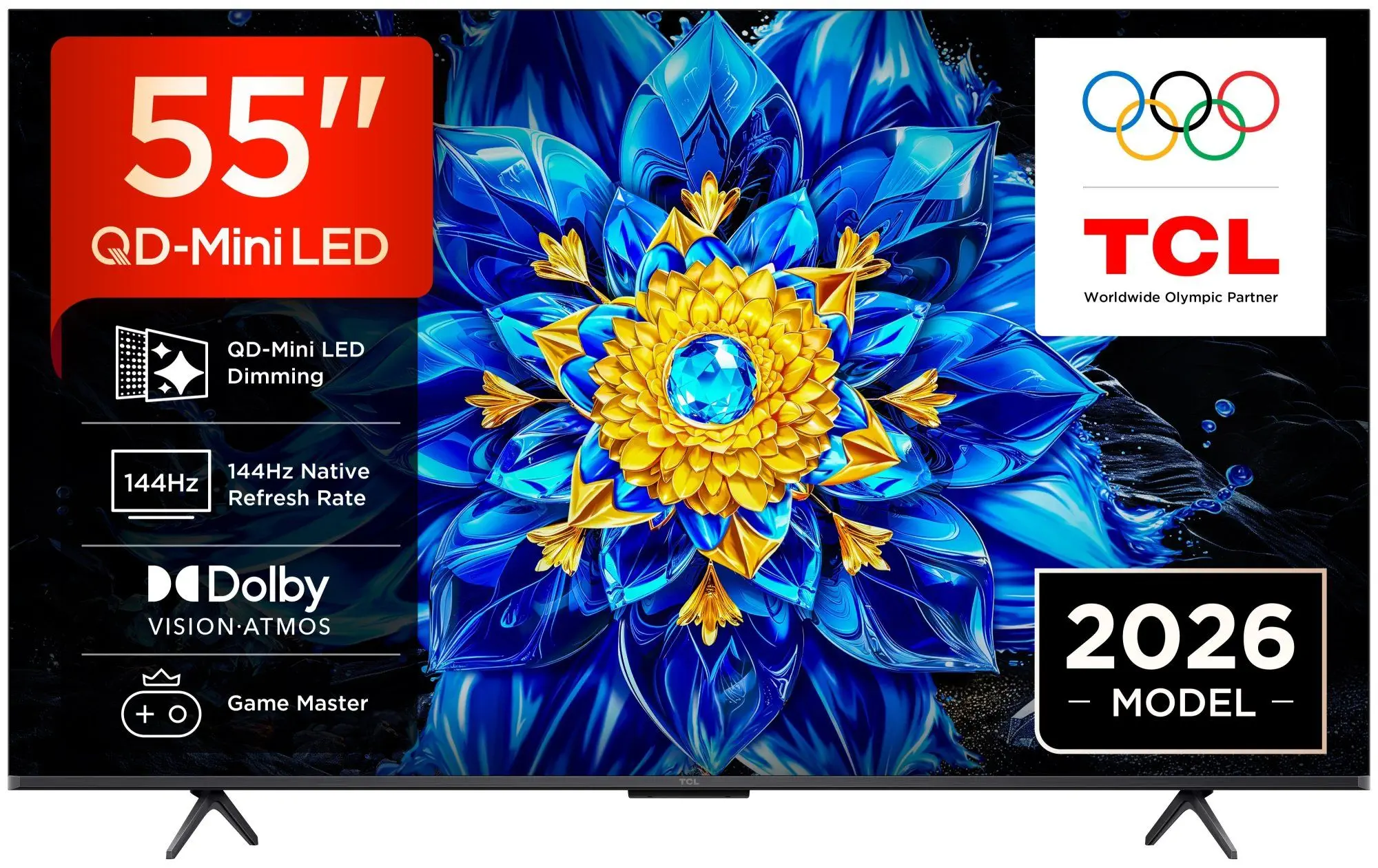 TCL 55 Inches 55P8L Premium Mini QLED TV 4K UHD Smart Android TV (2026)