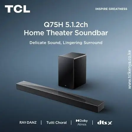 TCL Q75H 5.1.2ch Sub-flagship Home Theater Soundbar