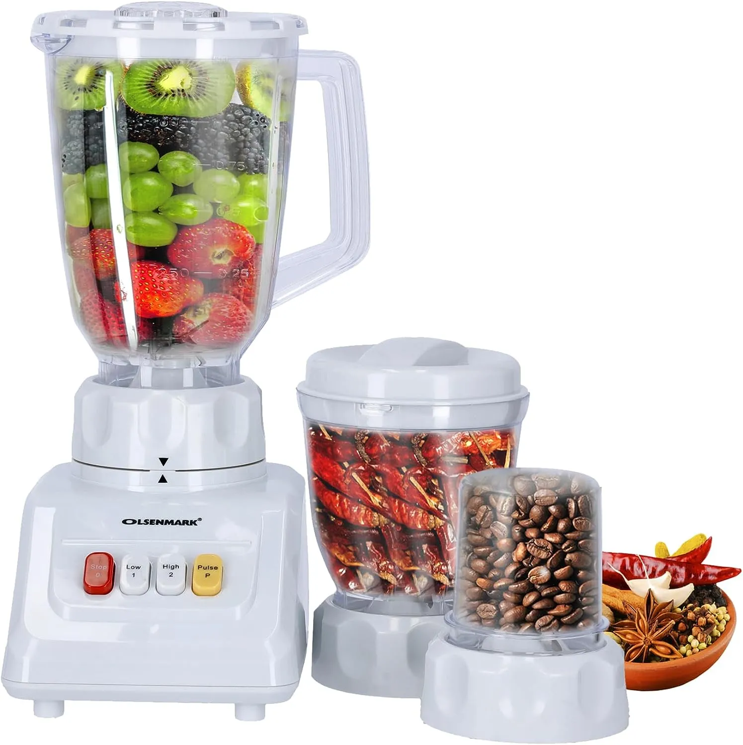 3-in-1 Electric Blender & Grinder Navik