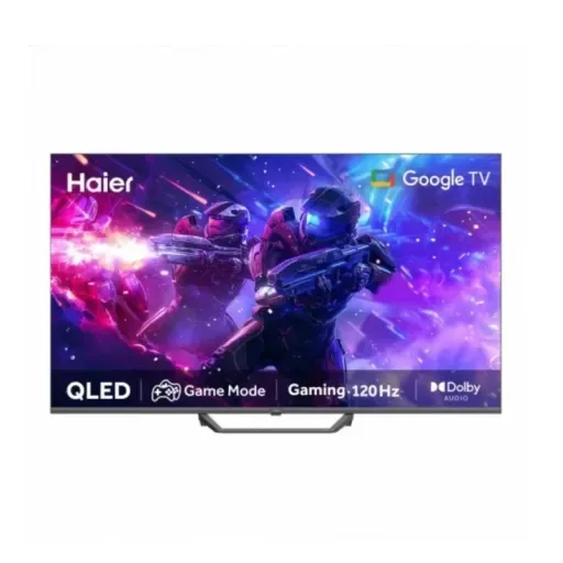 Haier 65" 4K HDR Google TV QLED - S80Series - H65S80EUX ( MEMC , Bezel Less , QLED , Dolby Audio )