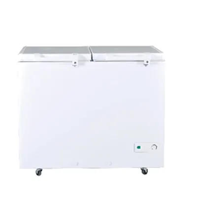 Haier HDF-385H Turbo Cool  Twin Door ( 100 Hour Cooling Retention 30% Fast Freezing Wide Voltage -28 C Cooling Depth Twin Cabinet ) 14 Cu Ft
