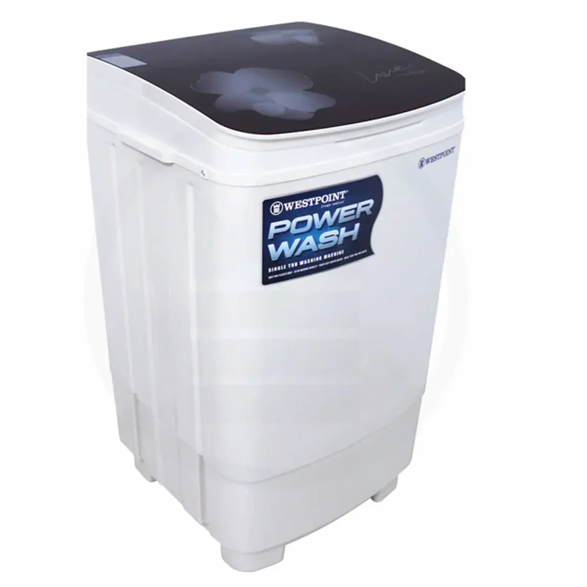 WestPoint Single Tub Washing Machine Glass Top 10KG – Model WF-1018