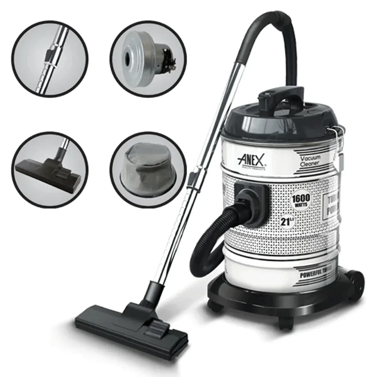 Anex Ag-2199 1600W 2-in-1 Vacuum Cleaner